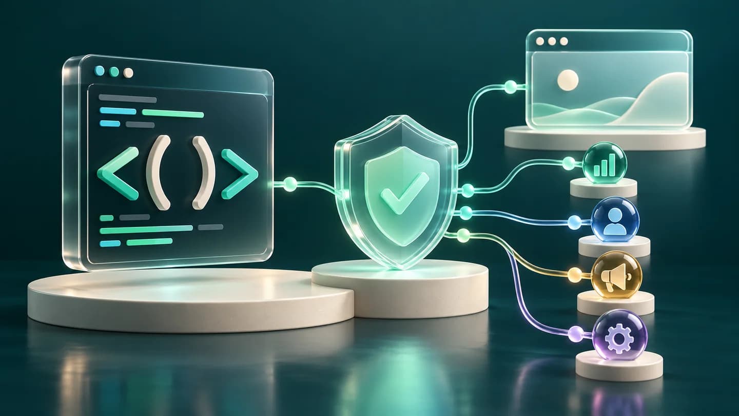 Editorial illustration for Google Consent Mode v2 with gtag.js: code and timing