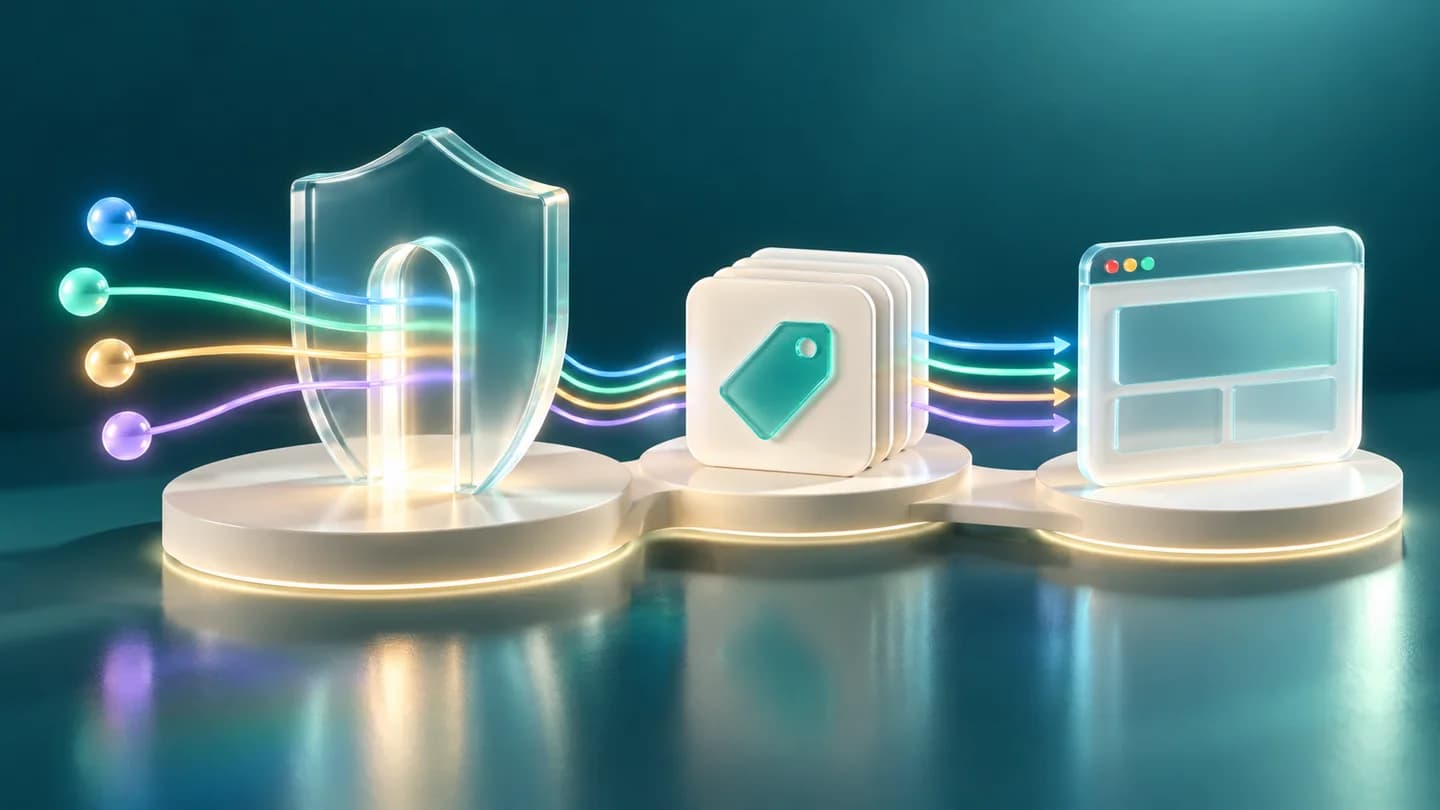 Editorial illustration for Google Consent Mode v2 with GTM: step-by-step setup